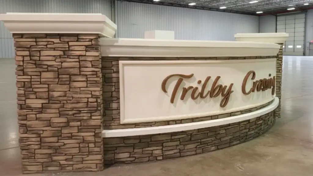 Classic Brick Entryway Sign