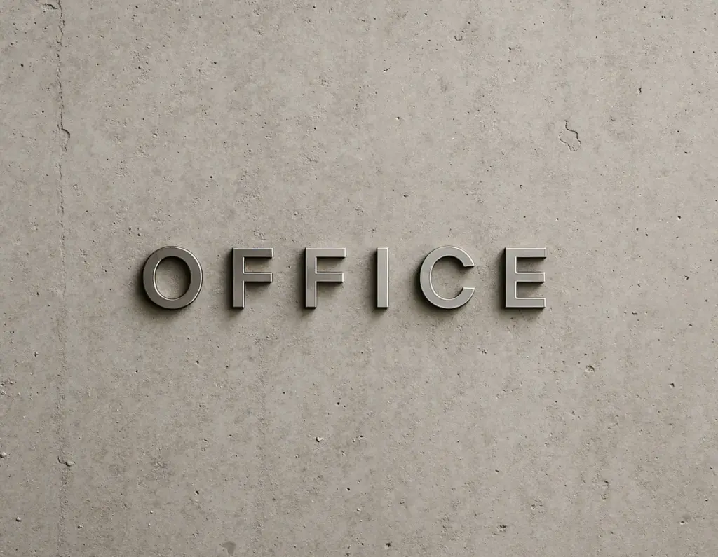 small 3d metal letters