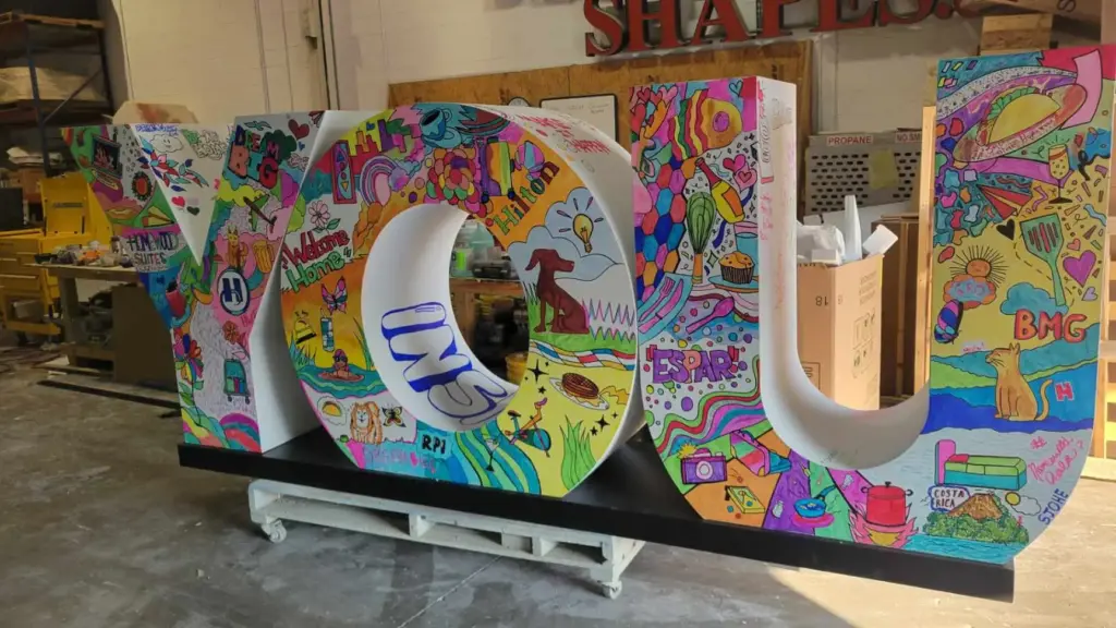 Interactive 3D Letters 2