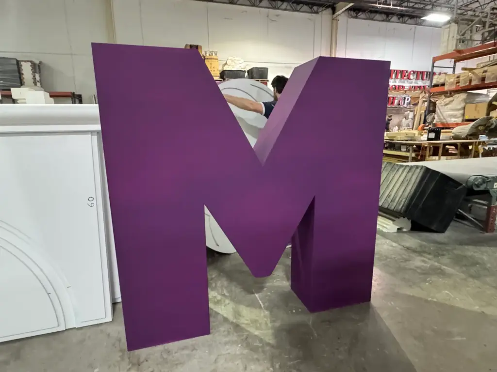 Oversized 3D Letters And Logo 5