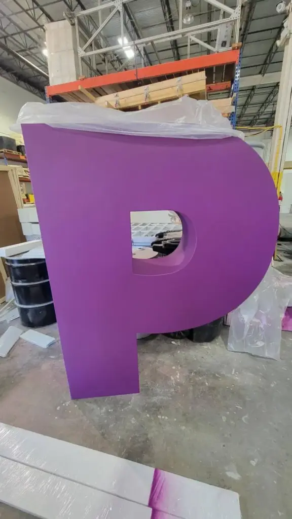 Oversized 3D Letters And Logo 9